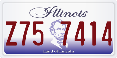 IL license plate Z757414