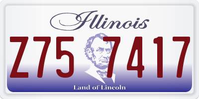 IL license plate Z757417