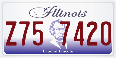 IL license plate Z757420
