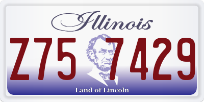 IL license plate Z757429