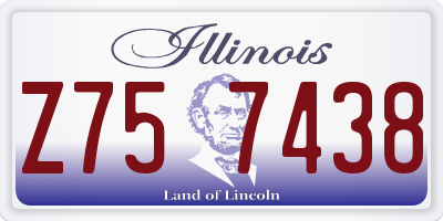 IL license plate Z757438