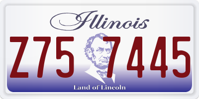 IL license plate Z757445