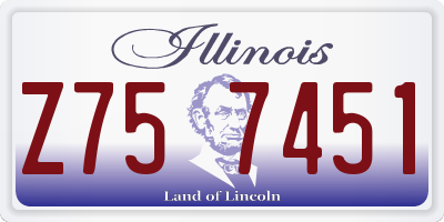IL license plate Z757451