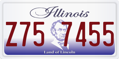 IL license plate Z757455