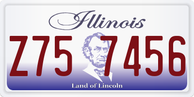 IL license plate Z757456