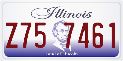 IL license plate Z757461