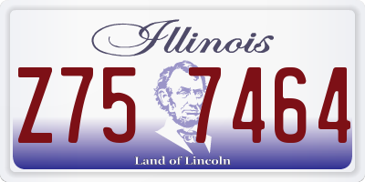 IL license plate Z757464