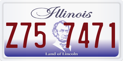 IL license plate Z757471