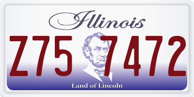 IL license plate Z757472