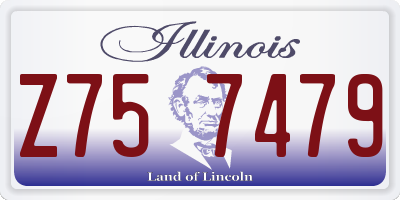 IL license plate Z757479