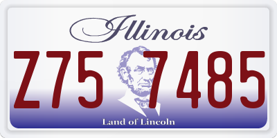 IL license plate Z757485