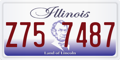 IL license plate Z757487