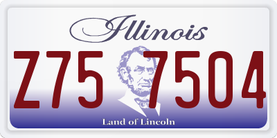 IL license plate Z757504