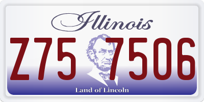 IL license plate Z757506