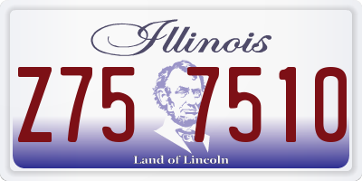IL license plate Z757510