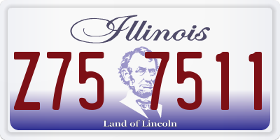 IL license plate Z757511