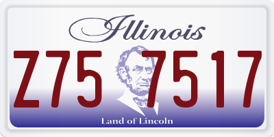 IL license plate Z757517
