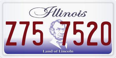 IL license plate Z757520