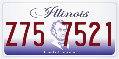 IL license plate Z757521