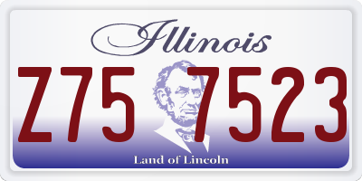 IL license plate Z757523