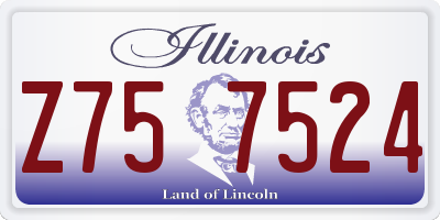 IL license plate Z757524