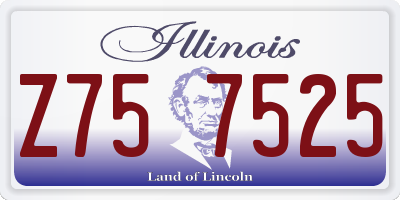 IL license plate Z757525