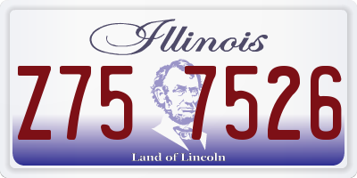 IL license plate Z757526