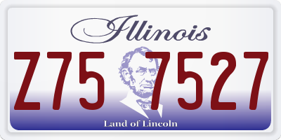 IL license plate Z757527