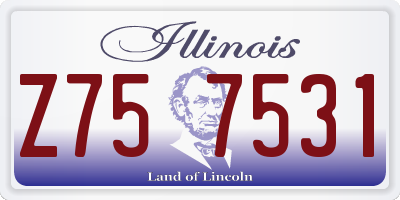 IL license plate Z757531