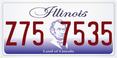IL license plate Z757535