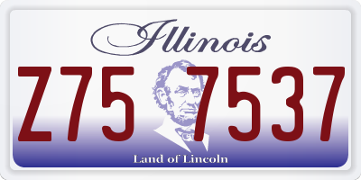 IL license plate Z757537