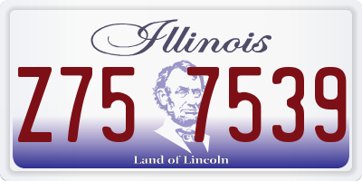 IL license plate Z757539