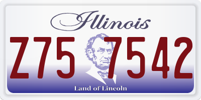 IL license plate Z757542