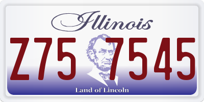 IL license plate Z757545