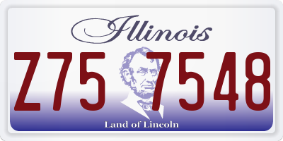 IL license plate Z757548