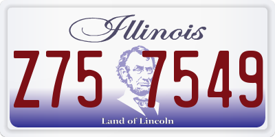 IL license plate Z757549