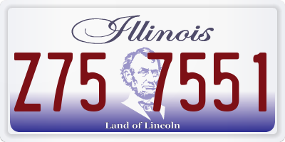 IL license plate Z757551