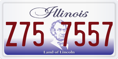 IL license plate Z757557