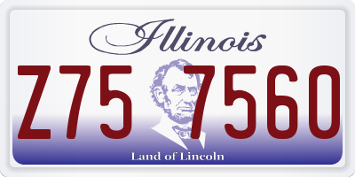 IL license plate Z757560