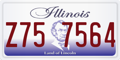 IL license plate Z757564