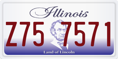 IL license plate Z757571
