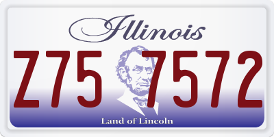 IL license plate Z757572
