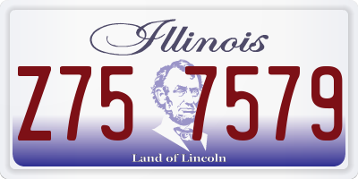 IL license plate Z757579