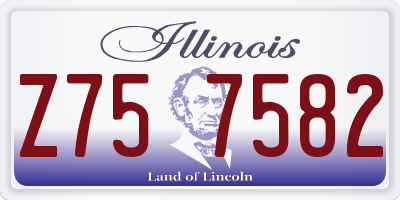 IL license plate Z757582