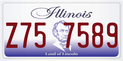 IL license plate Z757589