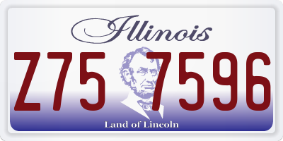 IL license plate Z757596