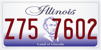 IL license plate Z757602