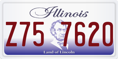IL license plate Z757620