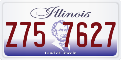 IL license plate Z757627