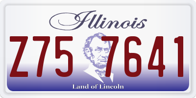 IL license plate Z757641